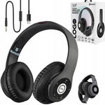 IJOY Bezprzewodowe słuchawki Bluetooth z mikrofonem radio FM SD CZARNE