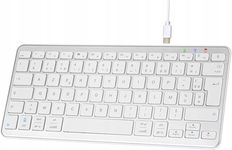 QULOSE BEZPRZEWODOWA KLAWIATURA AZERTY BLUETOOTH USB-C