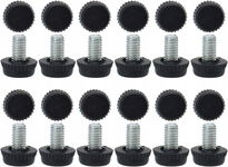 Sourcing Map nóżki poziomujące do krzesła M6 x 10 x 15 mm komplet 24szt.