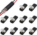 ŁĄCZNIK PRZEJŚCIÓWKA ADAPTER SZYBKOZŁĄCZKA ZATRZASK D2 DO KABLI 10szt.
