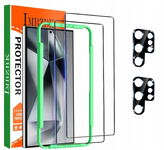 SZKŁO HARTOWANE IMBZBK DO SAMSUNG S24 ULTRA 2 SZTUKI + 2X OCHRONA APARATU