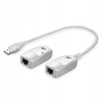 ACT AC6060 USB 2.0 Rozszerzenie Ethernet RJ45 na CAT5/CAT6 do 60 m