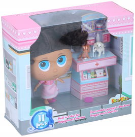 Lalka Eddy Toys Motyw Szpital 11 elementów