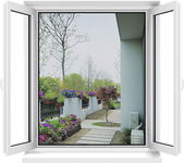 Moskitiera Apalus 120 x 240 na drzwi balkonowe 2 szt. czarna