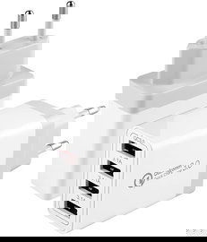 Ładowarka sieciowa 33W QC 3.0 4 porty USB