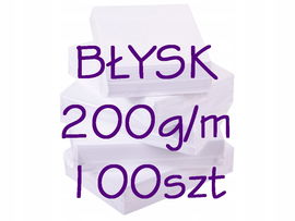 PAPIER FOTO DO ZDJĘĆ 10x15 100 szt BŁYSK 200g