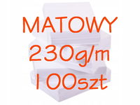 PAPIER FOTOGRAFICZNY DO ZDJĘĆ 10x15 MATOWY 230g 100szt