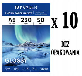 500 SZT HURT PAPIER 15x21 DO ZDJĘĆ FOTO BŁYSK 230g do drukarki atramentowej