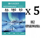 250 SZT A4 PAPIER DO ZDJĘĆ FOTO 180g BŁYSZCZĄCY DRUK ATRAMENTOWY