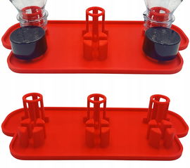 Ociekacz Na 3 Trzy Butelki Do Saturatora Sodastream Stojak Czerwony