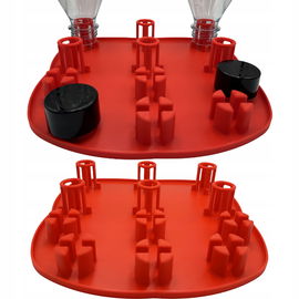 Ociekacz Na 6 Sześć Butelki Do Saturatora Sodastream Stojak Uchwyt Czerwony