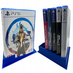 Stojak Uchwyt Na Gry Ps5 Ps4 Playstation - 7 Miejsc Niebieski