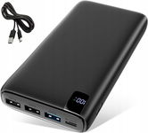 Mocny Powerbank 26800Mah Usb-C 4Porty 22,5W Qc 3.0 Szybkie Ładowanie +Kabel