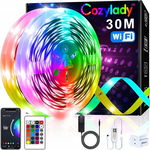 Taśma Pasek Led Rgb 5050 30M Smart Wifi Pilot Aplikacja Tuya Muzyka Pilot