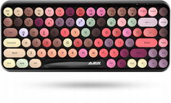 Ajazz 308I Bluetooth Bezprzewodowa Klawiatura 84 Klawisze Multicolor Retro