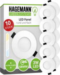 Hagemann 1 X Led Wpuszczany Zintegrowany Reflektor Sufitowy 3W Led