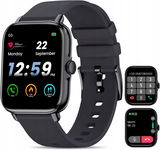 Czarny Smartwatch Zegarek Rozmowy Menu Pl Cykl