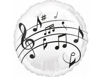 Balon foliowy "Music Fun", 45 cm (18 cali)