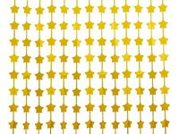 Kurtyna imprezowa, gwiazdy, złota, 100 cm x 200 cm