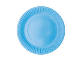 Talerzyki, jednokolorowe VP, niebieskie, 18 cm, 6 szt.