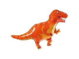 Balon foliowy "Tyranozaur", czerwony, 103 cm x 78 cm [balon na hel]