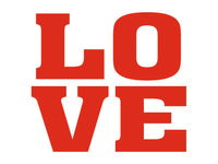Naklejki na buty, Love, 2 szt.