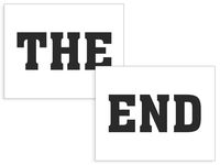 Naklejki na buty, The end, 2 szt.