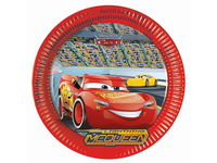 Talerzyki, Auta 3 (Cars 3), 23 cm, 8 szt.