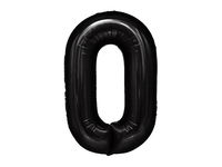 Balon foliowy "cyfra 0", czarna, 100 cm [balon na hel]