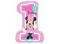 Balon foliowy "Minnie Mouse 1st Birthday", 36 cali [balon na hel]