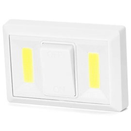 Lampka nocna 220 lm COB z przełącznikiem na 4 baterie AAA 6500K