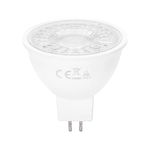 Żarówka reflektorek halogen LED MR16 COB 6WAC/DC12V biały ciepły fi50mm