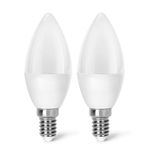 Żarówka diodowa świeczka LED C37 E14 4.9W 2 szt. zimna