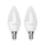 Żarówka diodowa świeczka LED C37 E14 10W 2 szt. ciepła