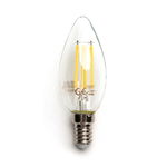 Żarówka LED Filament E14 4W/230V przezroczysta ciepła świeczka 470lm