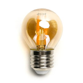 Żarówka LED 4W/230V Filament kulka G45 E27 barwa bursztynowa 400lm