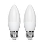 Żarówka diodowa świeczka LED C37 E27 4.9W 2 szt. zimna