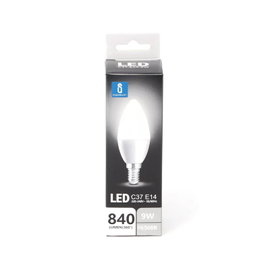 Żrówka diodowa świeczka LED C37 E14 9W 6500K