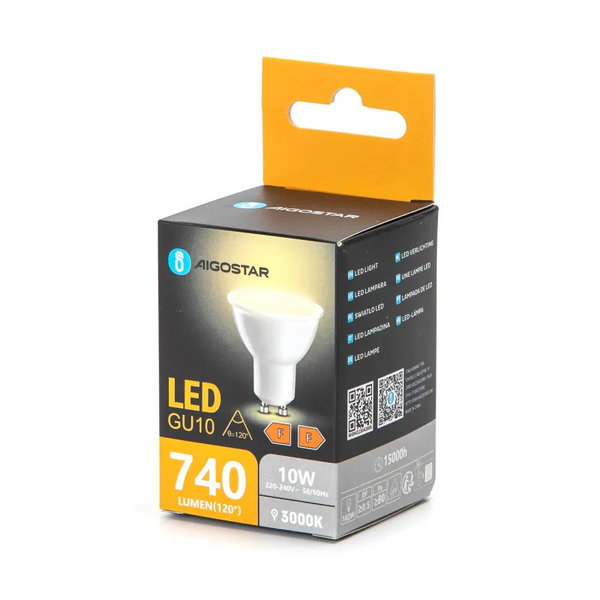 Żarówka reflektorek biała ciepła LED GU10 10W 3000K