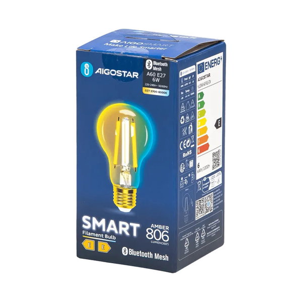 Inteligentna żarówka Bluetooth Mesh A60 6W CCT