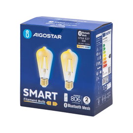 Inteligentna żarówka Bluetooth Mesh ST64 6W CCT 2 szt.