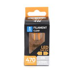 Żarówka LED 4W/230V Filament kulaka G45 E14 barwa biała ciepła 470lm