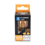 Żarówka LED 4W/230V Filament kulaka G45 E27 barwa biała ciepła 470lm