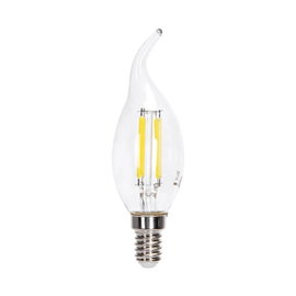 Żarówka świecowa LED 4W/230V Filament CL35 E14 biała zimna 470lm