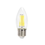 Żarówka świecowa LED 6W/230V Filament C35 E27 biała zimna 660lm