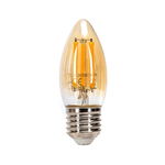 Żarówka świecowa LED 8W/230V Filament C35 E27 barwa bursztynowa 880lm