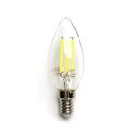 Żarówka świecowa LED filament przezroczysta C35 E14 8W biała zimna