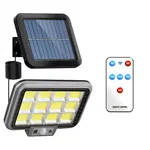 Ścienna lampa solarna HS-8021 30w pilot, czujnik ruchu i zmierzchu