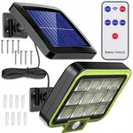 Ścienna lampa solarna HS-8022 SMD 40w pilot, czujnik ruchu i zmierzchu