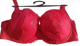 Biustonosz usztywniany VALEGE LINGERIE FAB czerwony w rozmiarze 85D